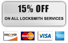 15% off on all locksmith services